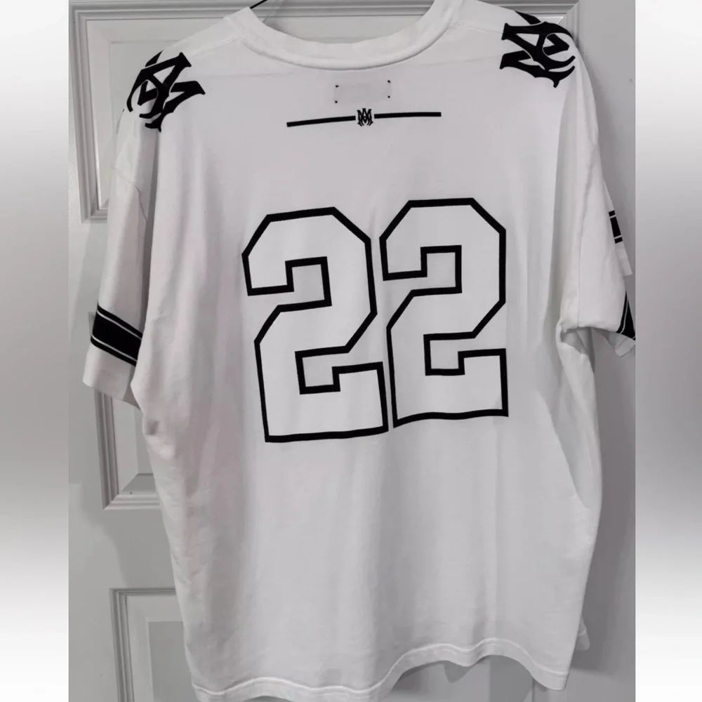 AMIRI White and Black Varsity Jersey Shirt - Picture 2 of 6